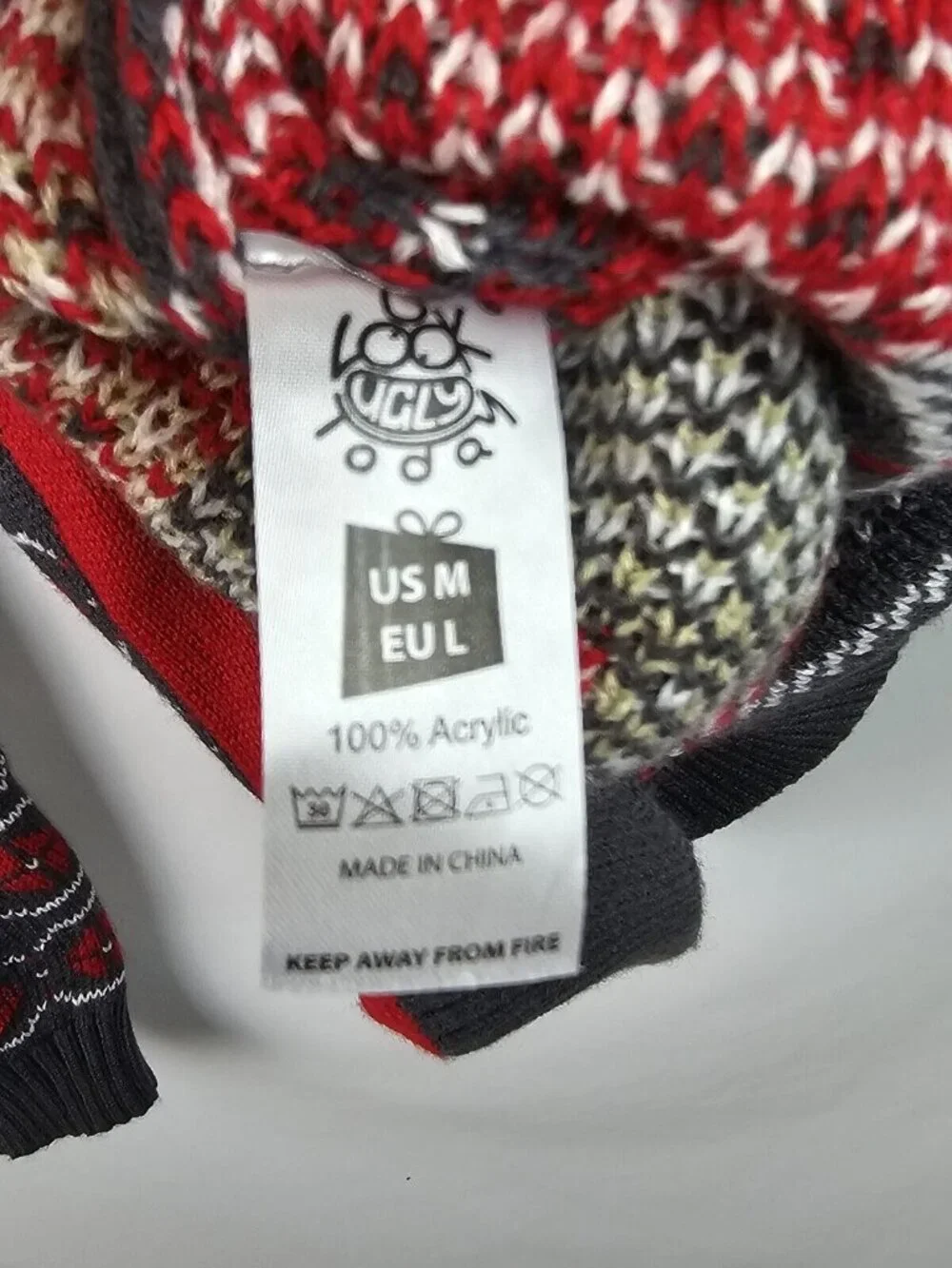 You Look Ugly Today Ugly Christmas Sweater Size Medium Bad Santa Sunglasses Top